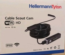 Hellermann Cable Scout Cam WiFi Inspection Drain Cable Rod Camera IP68 10 Metre