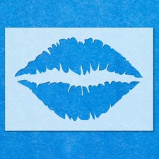 Lips Mouth Stencil: Mylar Airbrush Wall Art Painting Crafts  - 190 Micron, DIY
