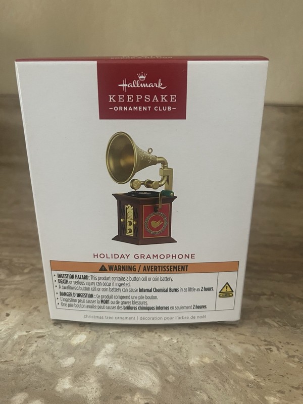 Hallmark 2026 Holiday Gramophone Ornament-Magic-KOC Membership Exclusive
