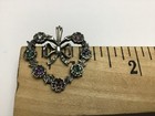 Vintage Franklin Mint 82 Sterling Silver Multi Gemstone Heart Pendant — photo 6