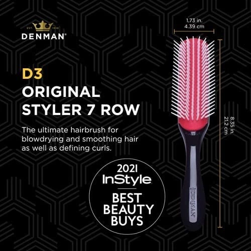 Cepillo Denman D3 The Original Styler 7 filas Denman D3 Classic Styler negro Foto 3 de 4