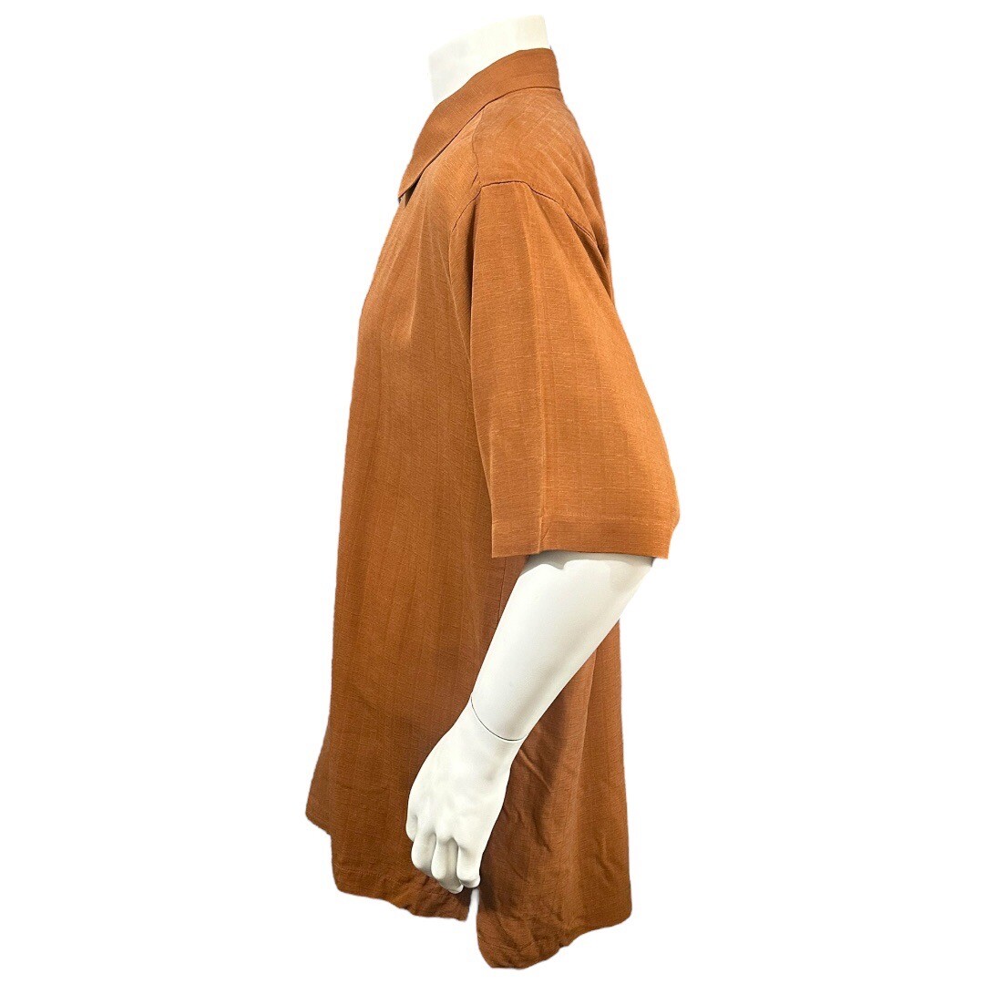 Tommy Bahama Mens Button Up Shirt Floral Orange 100 Silk Casual XL eBay