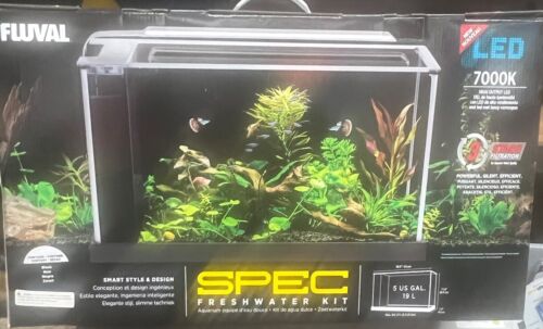 NEW Fluval Spec 5 Gallon 7000K Aquarium Kit Black 10516A - Picture 1 of 1