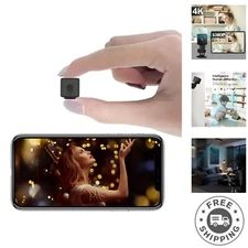 Portable Mini 4K Wi-Fi Camera with Motion Detection - Ideal for Home Security