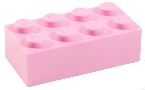 ☀️50x NEW LEGO 2x4 PINK Bricks (ID 3001) BULK Parts Girl Friends Pastel house - Picture 2 of 2