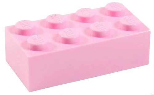 ☀️50x NEW LEGO 2x4 PINK Bricks (ID 3001) BULK Parts Girl Friends Pastel house - Image 2 of 2