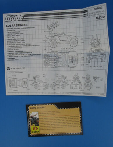 GI Joe Cobra Stinger 4x4 Jeep Vehicle 2009 Loose Vehicle 25th Anniversary Hasbro - Picture 5 of 12