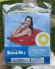 Sun & Sky Donut Swim Ring (Yellow)