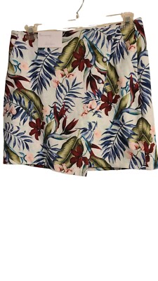 NWT Lady Hagan Golf Skort SZ 12 $65 Painterly Palm Mint