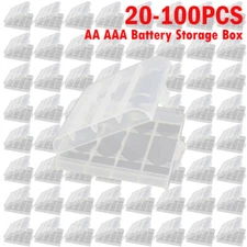 Battery Storage Organizer Holder, Battery Box Case Garage Container for AA AAA F