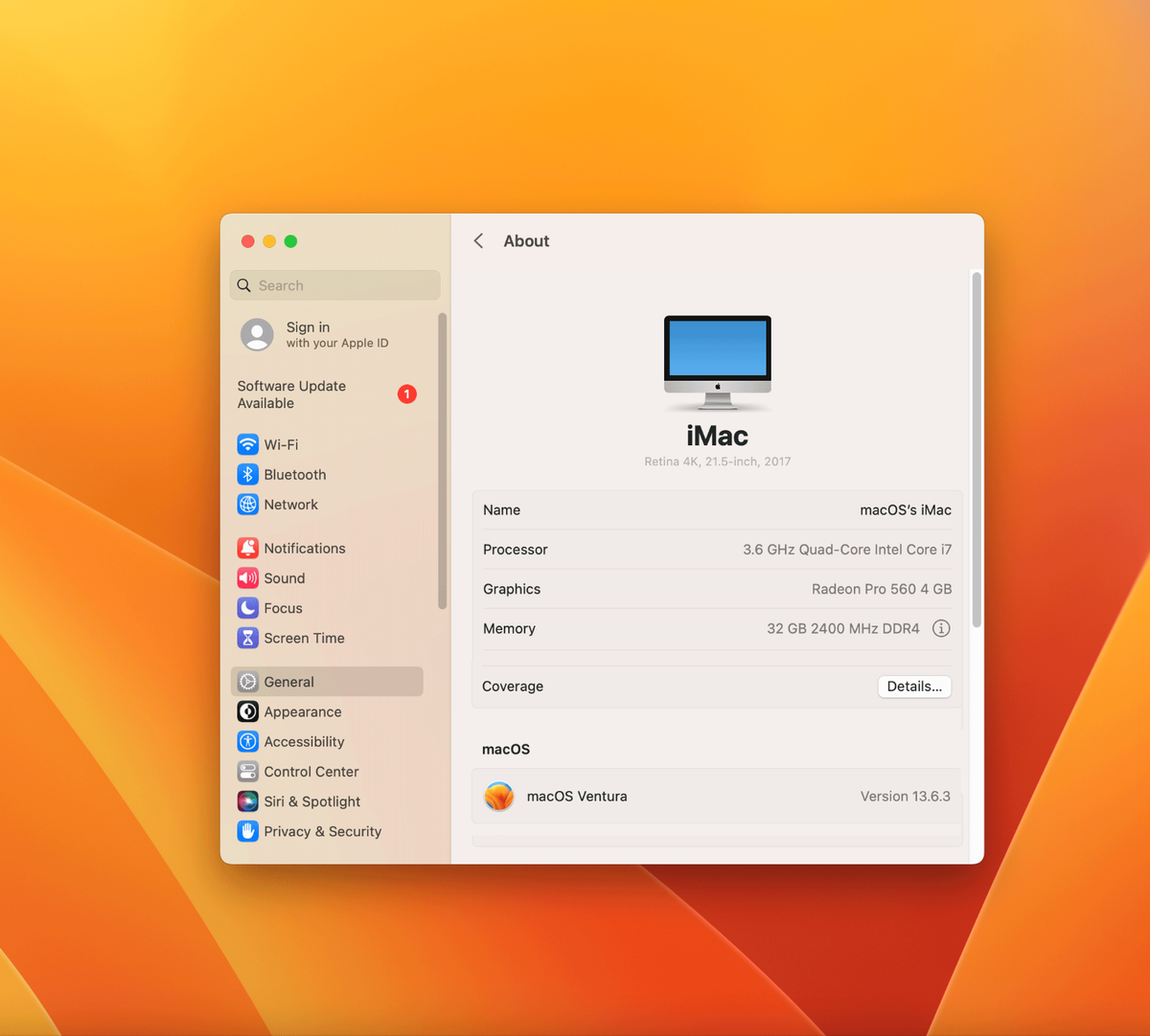 2017 iMac 21.5 4K Retina | 3.6GHz i7 4-Core | 32GB | 1 TB 2017 iMac 21.5 4K Retina | 3.6GHz i7 4-Core | 32GB | 1 TB