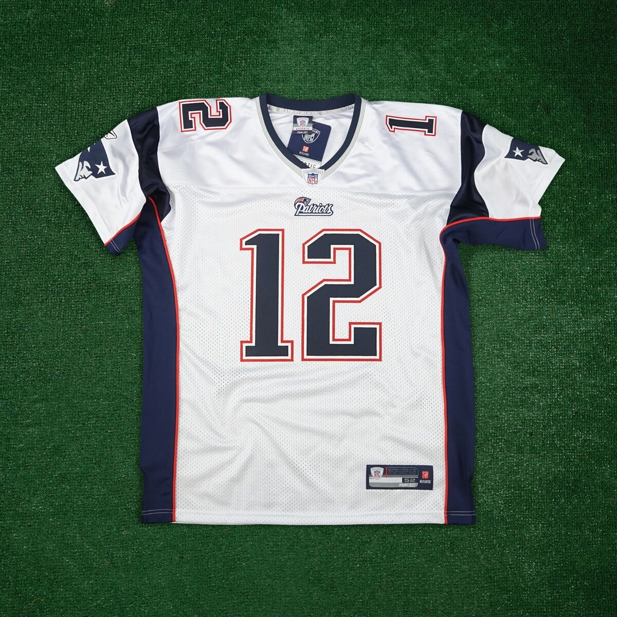 Tom Brady Reebok New England Patriots Authentic On-Field EQT Away White  Jersey