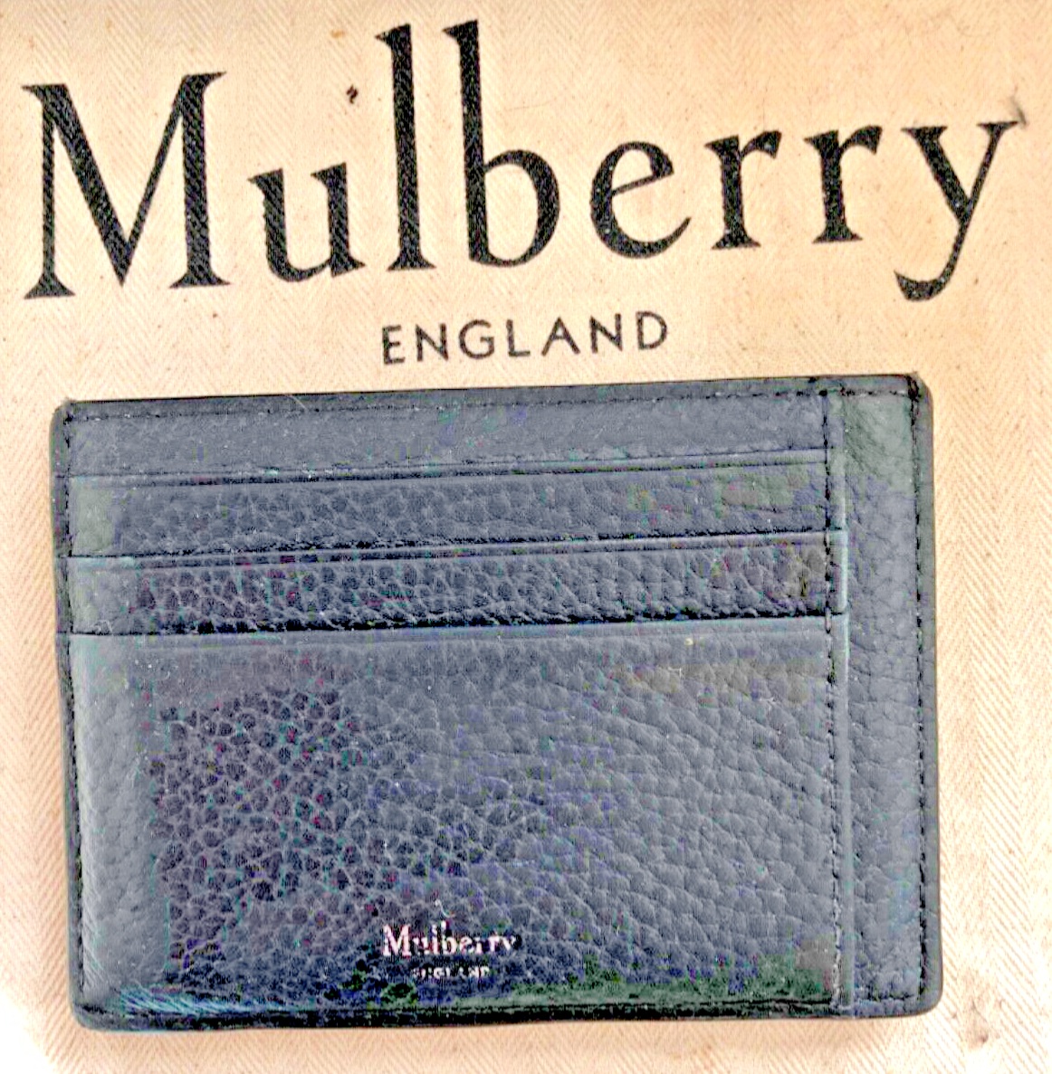 Mulberry Black Card Holder Slip Wallet RRP £180 REDUCED UK
