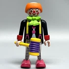 Playmobil Circus Clown Fat Male Adult Figure Tonsured Orange Hair Shoes 3808 HTF