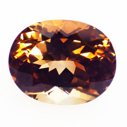 10.05 Ct Remarkable Oval (13 x 10 mm)100%Natural Moderate Champange Topaz Brazil - Picture 2 of 6