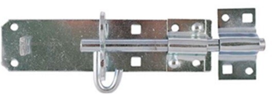 Pad Bolt Heavy Duty Padbolts 6"" - Zinc Gate