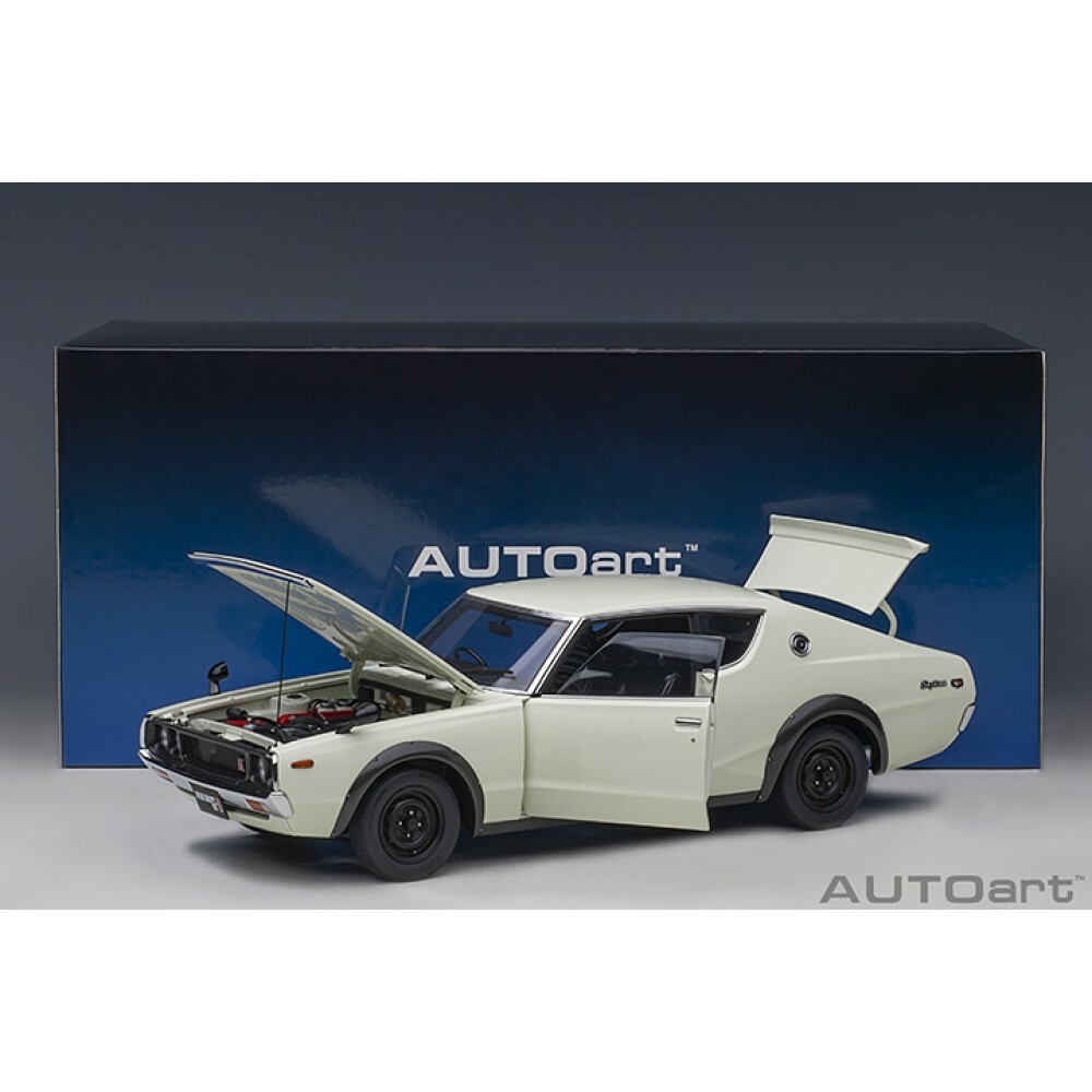 AUTOart 77472 NISSAN SKYLINE GT-R KPGC110 1/18 MODEL CAR WHITE | eBay
