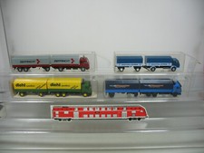 4x Wiking H0 1:87 LKW Mercedes MB Diehl-Spedition,Preuss,Zeitfracht etc #AI637-1