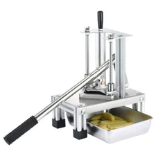 Potato Chipper Vegetable Fruit Slicer With 3 Stainless Steel Blades Commercial