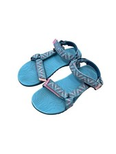 Teva Hurricane Sandals Big Kids Unisex Youth 5 Adjustable Blue Pink FM1221K