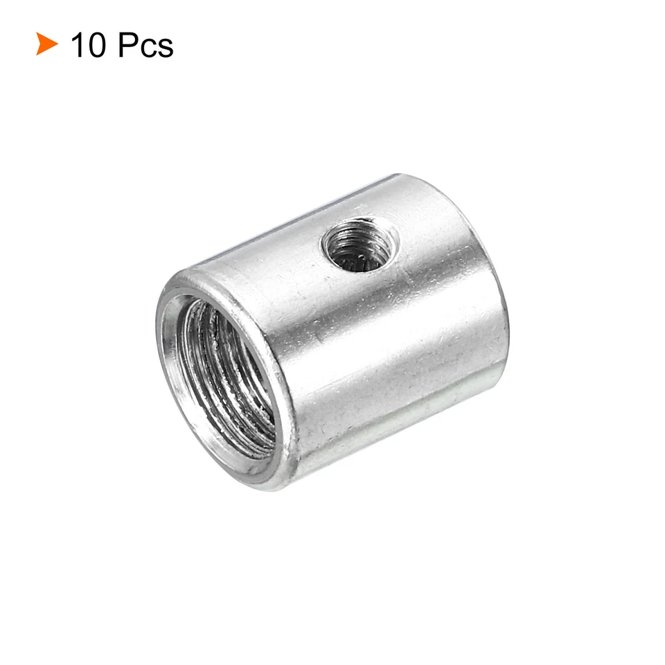 10pcs Round Coupling Nut M10 to M8 Adapter Screw Thread Convert Sleeve Connector - Image 3 of 4