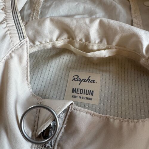 Rapha Commuter Lightweight Jacket Womens Medium Cream Reflective Cycling Light - Picture 3 of 10