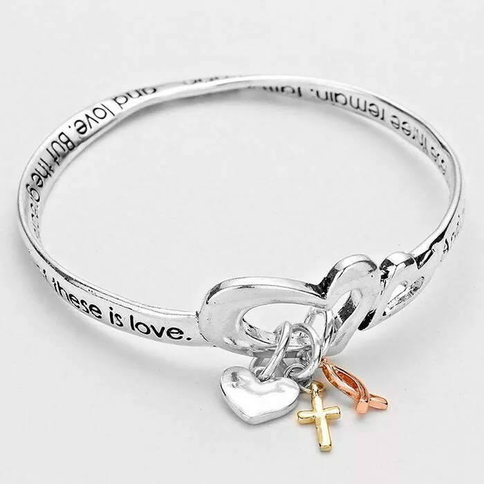Faith hope love bangle best sale bracelet