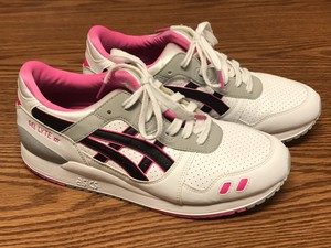 girls white asics