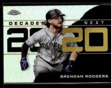 2020 Topps Chrome Update #DNC-7 Brendan Rodgers Decade's Next card
