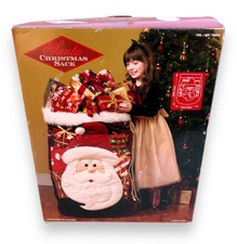 Large 4'x3' Fabric Christmas Santa Claus Gift Sack Gift Bag Merry Christmas