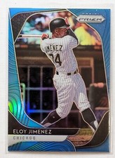 2020 Panini Prizm Eloy Jimenez Carolina Blue Prizm #160 Chicago White Sox