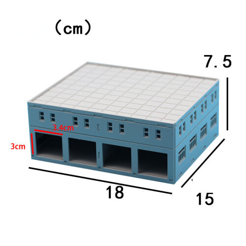 1:100 Outland Models Railway Scenery City Office Architecture Model For Gundam - Bild 32 von 34