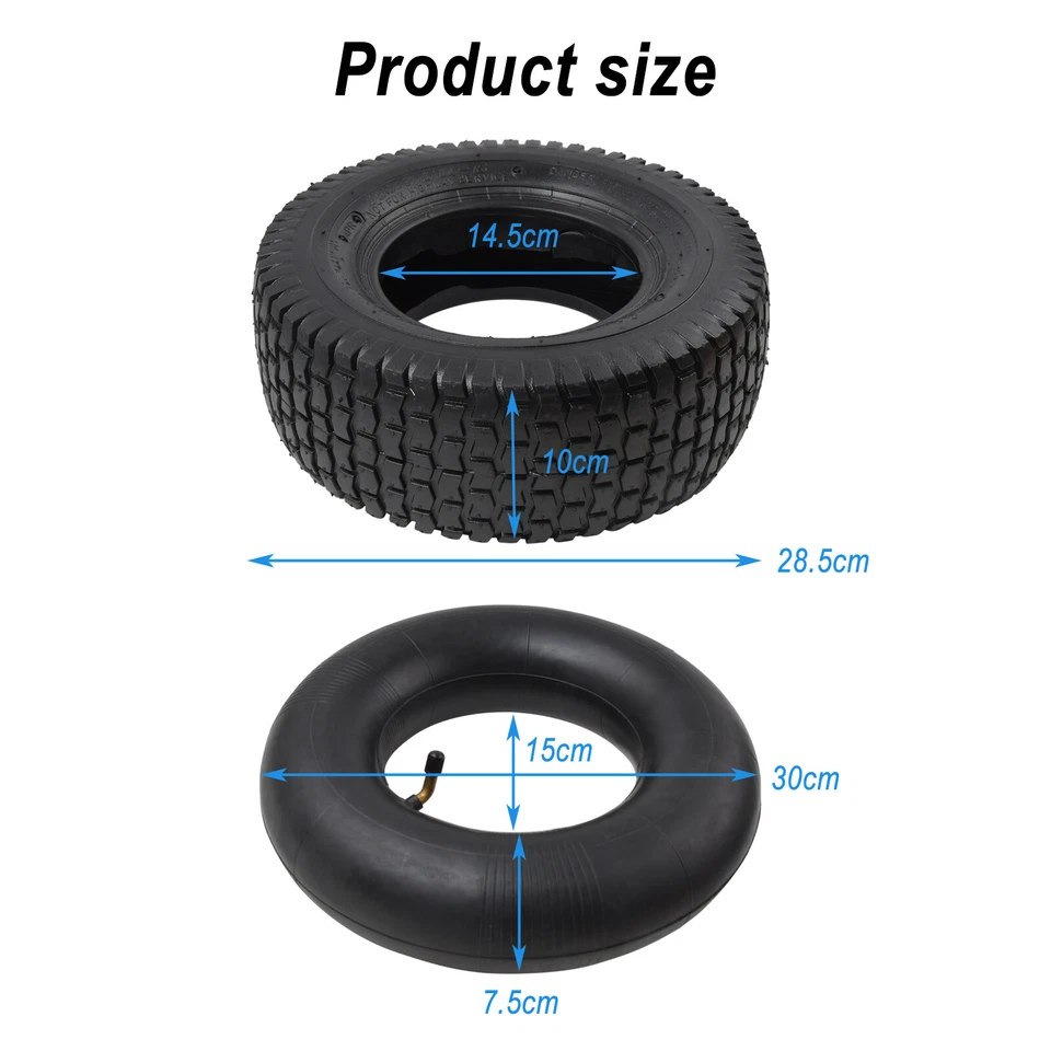 2x Reifenmantel Luftschlauch Aufsitzmäher 13x5.00-6 Reifenschlauch Rasentraktor - Bild 3 von 4