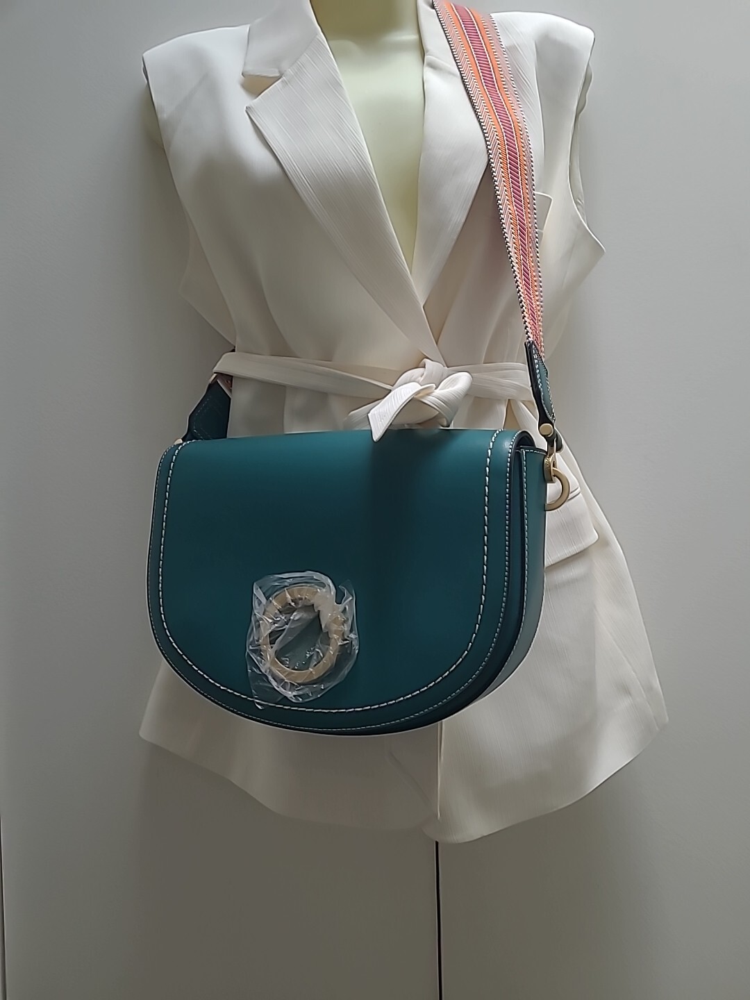 MAX MARA'S LITTLE SISTER MAX & CO LEATHER LUNA SHOULDER BAG RRP $400  NWT, Green