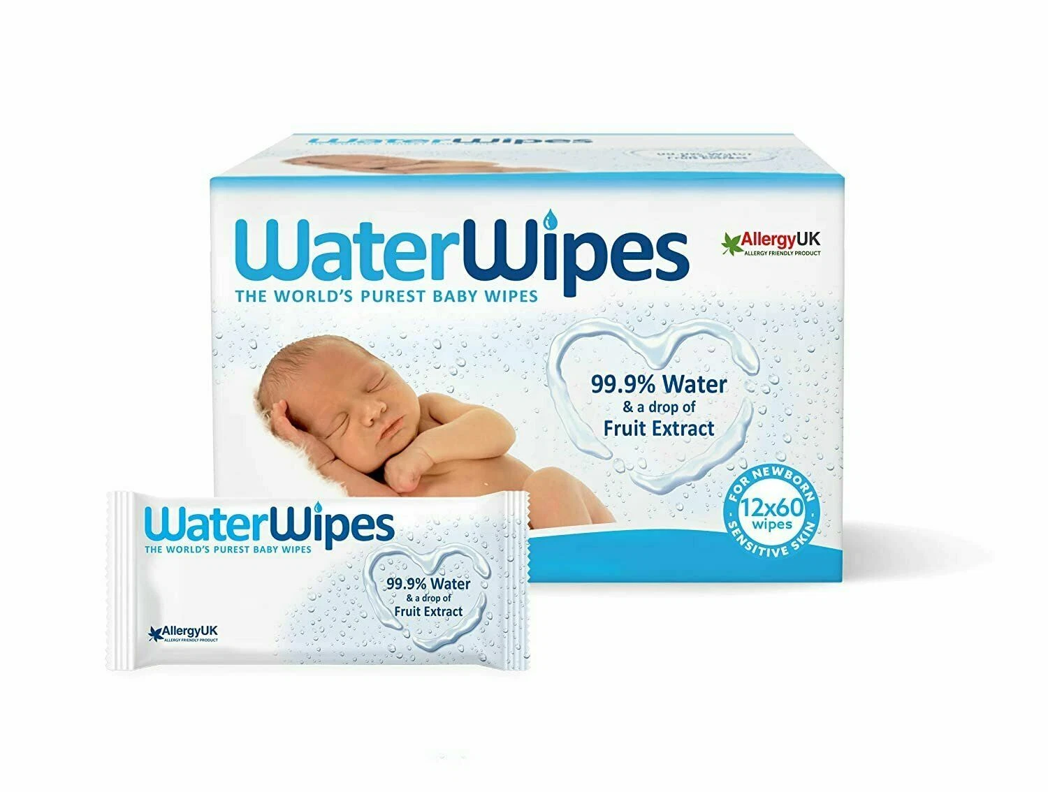 WaterWipes Super Value Box Travel Size - Pack of 72, Total 720 Wipes EXP 02/21
Opens in a new window