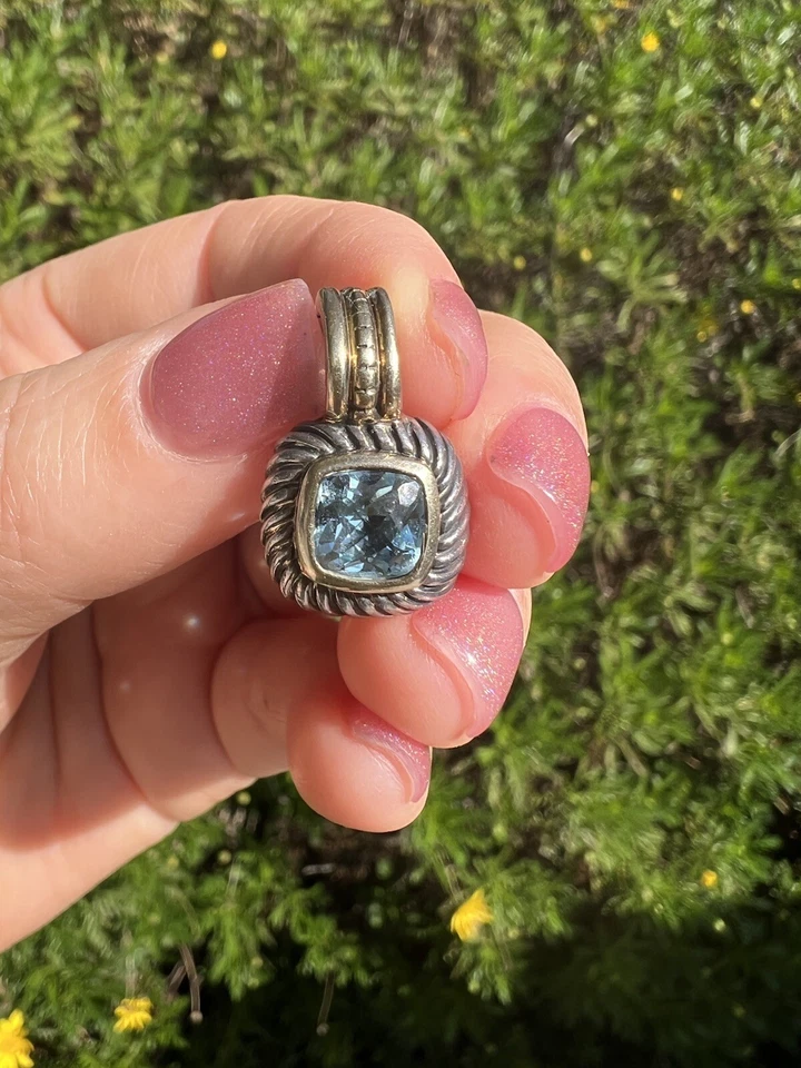 David Yurman纯银14K Albion黄玉吊坠 — 第 2/4 张图片