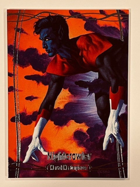 2016 Marvel Masterpieces BASE #50 NIGHTCRAWLER #0026/1499 Tier 2😍💕*