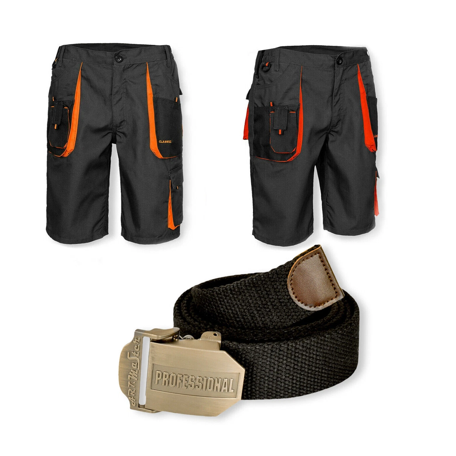 Work Shorts Combat Half Elastic Waist Multi-pocket Workwear Men Work Shorts+BELT
Opens in a new wind
