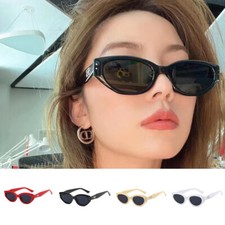 Retro Slim Type Cat Eye Sunglasses Small Size High-end Sunglasses UV 400