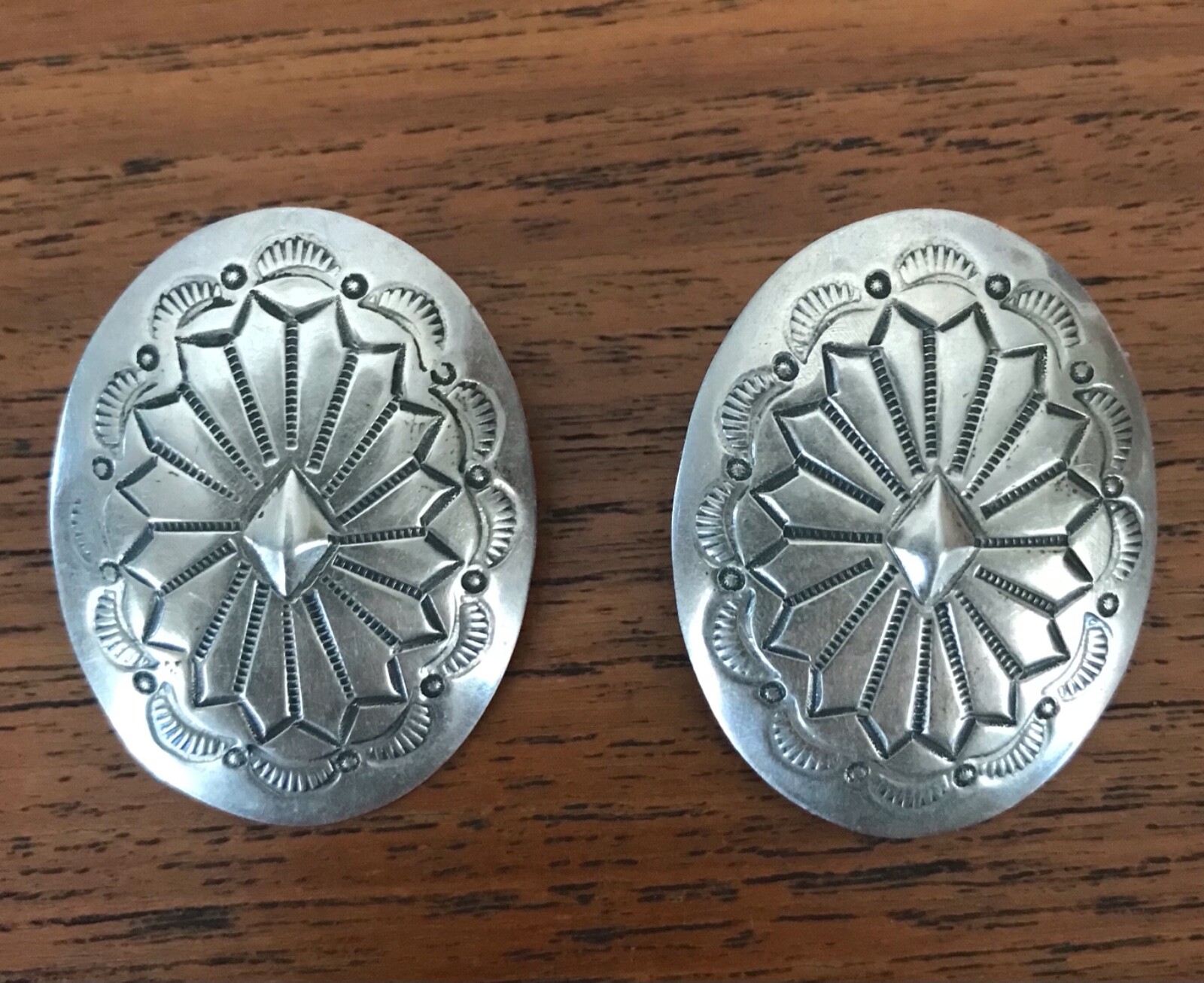 Native Sterling Silver Handcrafted Earrings Vinta… - image 1