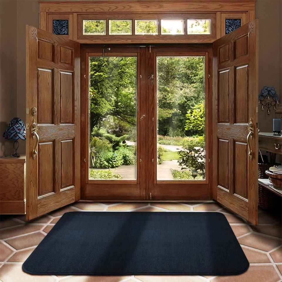 НЕСКОЛЬЗЯЩИЙ КОВЕР коврик для гостиной кухни напольный коврик темно-синий - Изображение 4 из 4