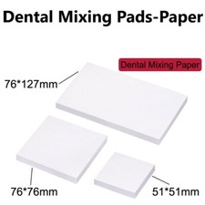 50 Sheets Dental Disposable Mixing Pads Coated Paper Impression L/M/S 3 Sizes