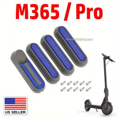 4pcs Electric Scooter Side Wheel Reflective Covers With Screw Xiaomi M365/Pro/1S