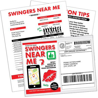 Swingers Near Me Packet Prank Mail Sent Anonymously!