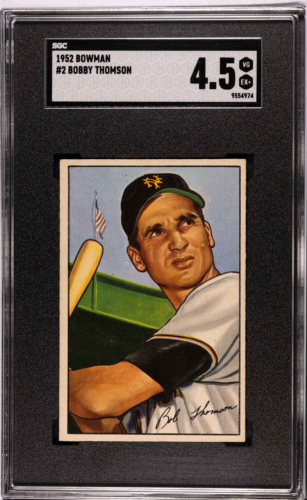 1952 Bowman Bobby Thomson #2 SGC 4.5