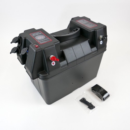 Trolling Motor Battery Power Box, 12V 60A fused output, 2xUSB, 2x12V sockets - Picture 3 of 5