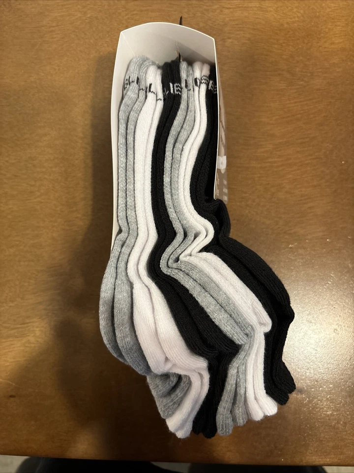 Paquete de 6 calcetines tobilleros nuevos con etiquetas Champion Performance para mujer blancos/negros/grises Foto 4 de 4