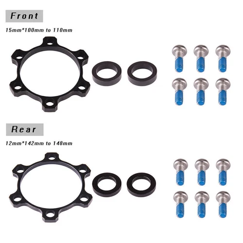 ZTTO Front Hub Adapter Boost Fork Conversion Thru Axle Kit 15mm x 100mm to 110mm - Picture 2 of 9