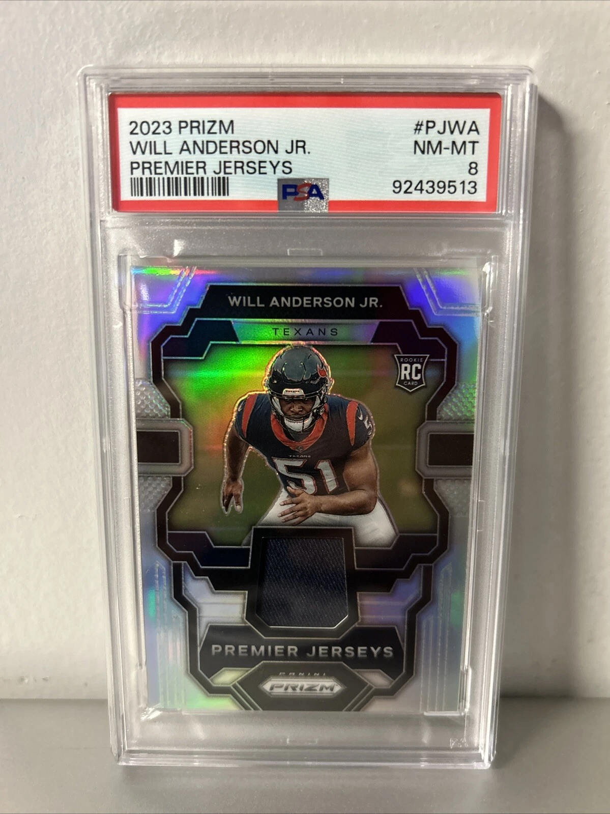 Will Anderson Panini Prizm Premier Jerseys #PJWA Base