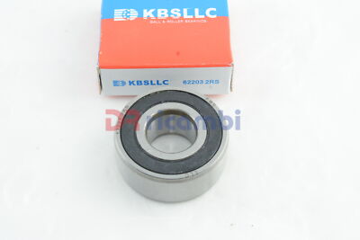 KUGELLAGER RIGID MIT EINER KUGELREIHE VERSCHLOSSEN KBS 62203-2RS - D. 17x40x16